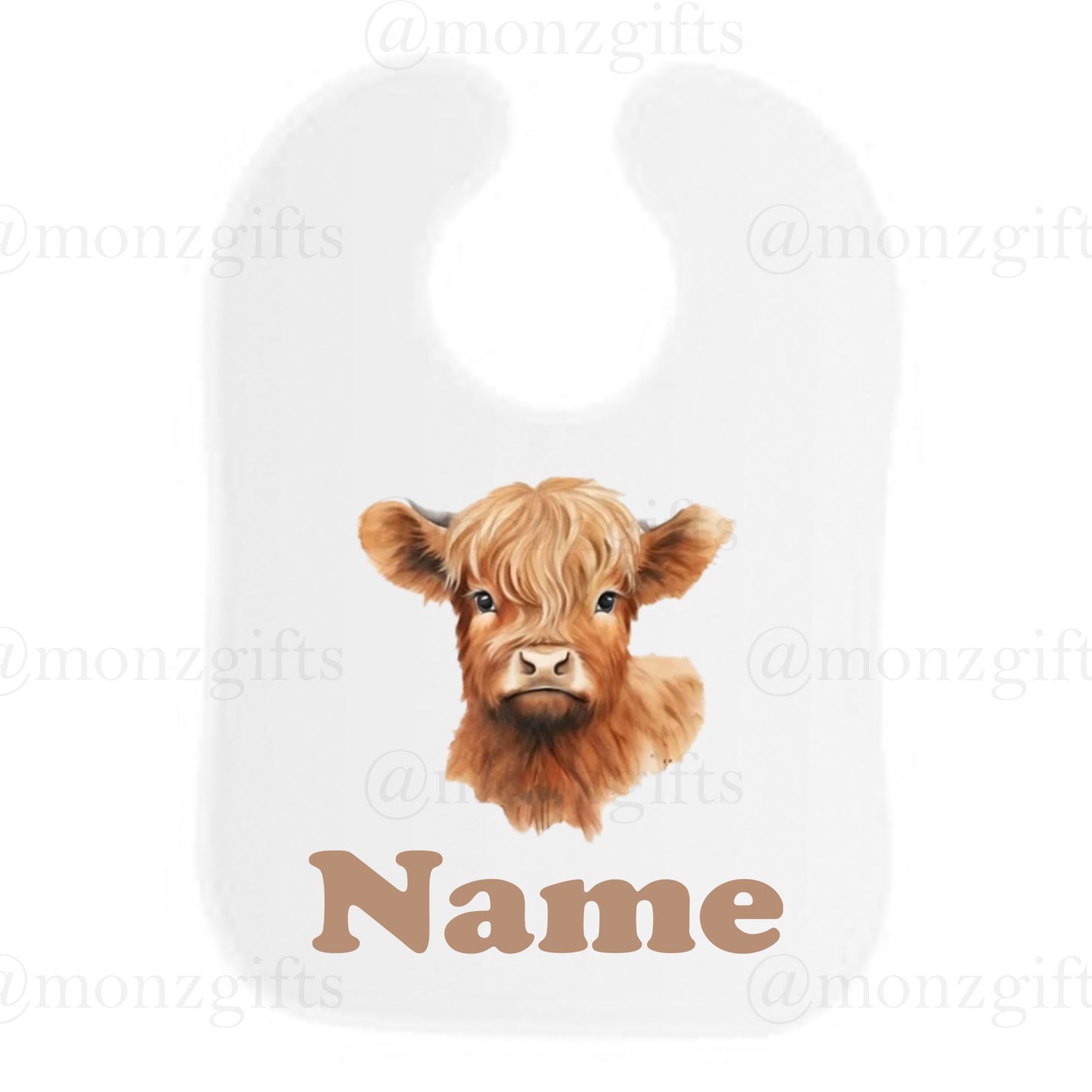 Highland Cow Bib 2