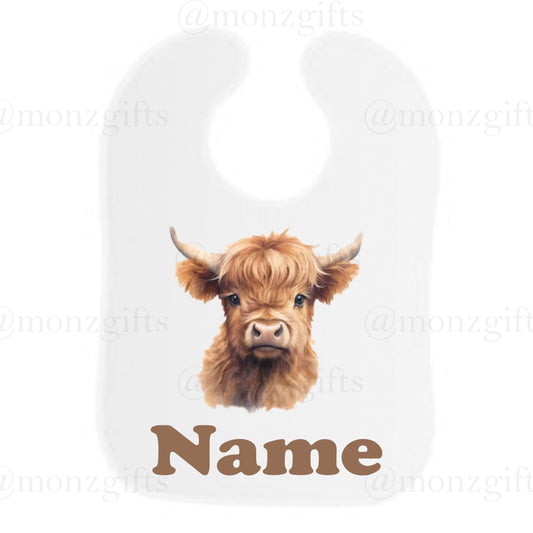 Highland Cow Bib 1