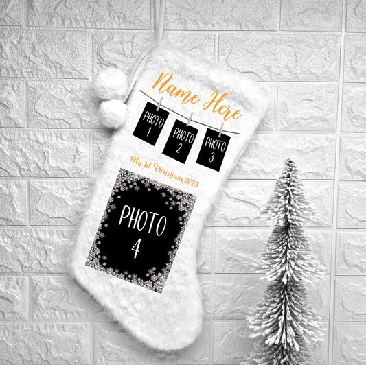 First Christmas Photo Stocking