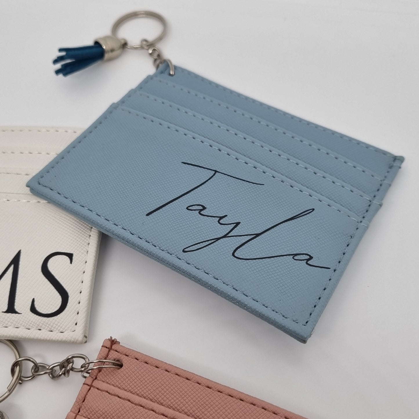 Personalised Card Keyring