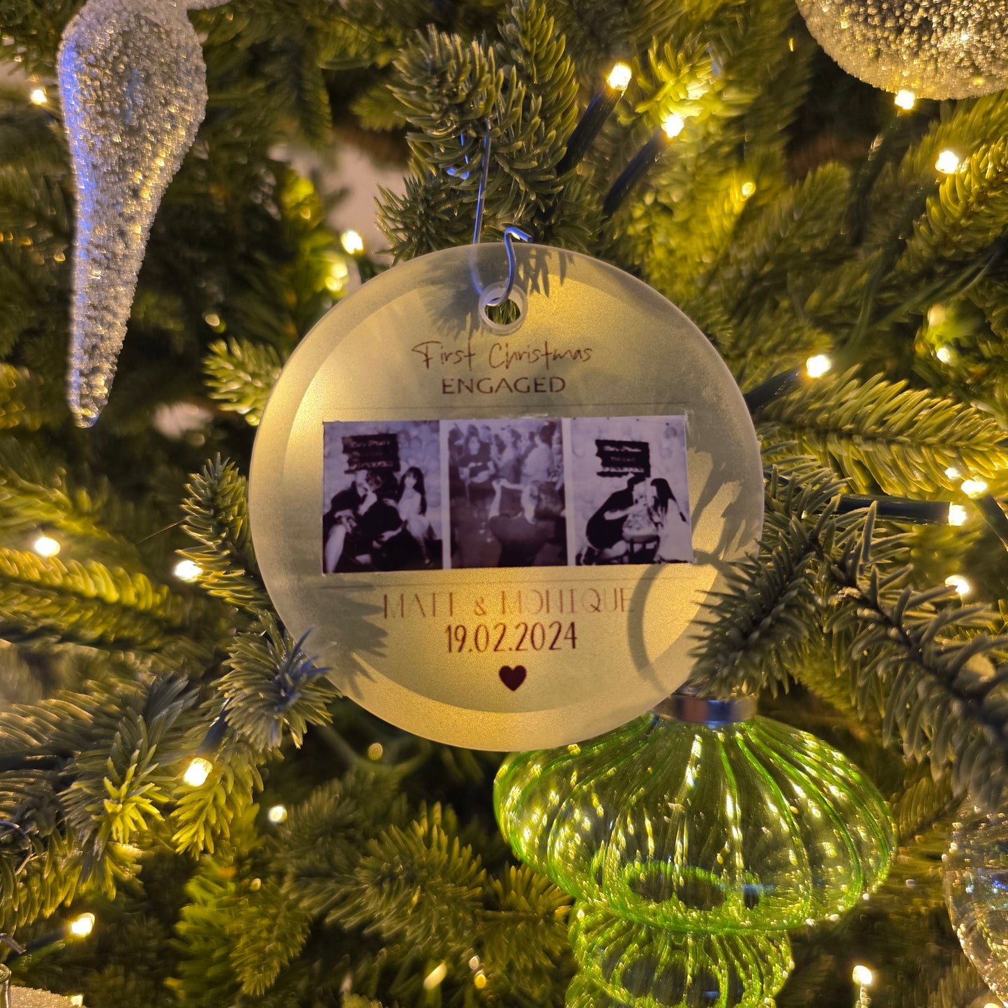 Frosted Glass Keepsake Bauble