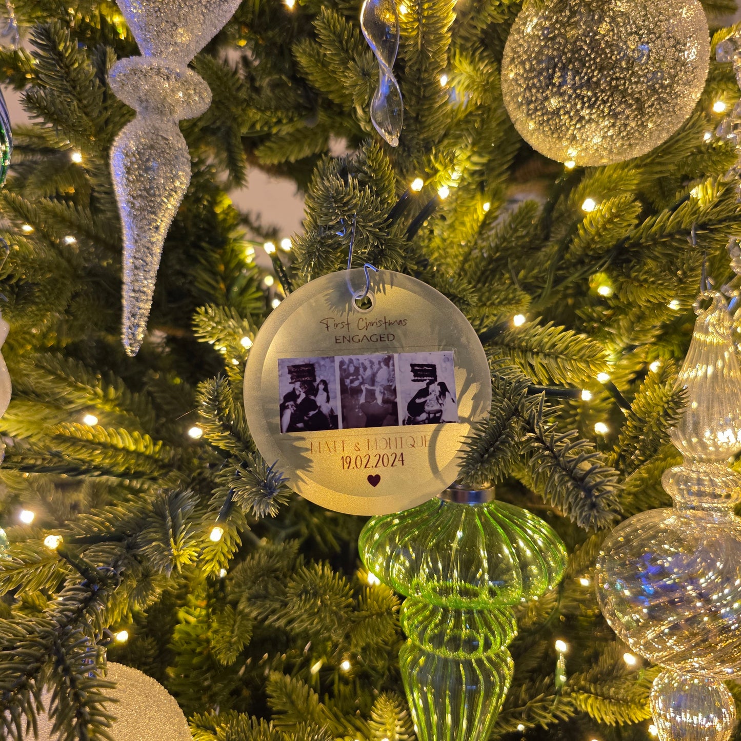 Frosted Glass Keepsake Bauble