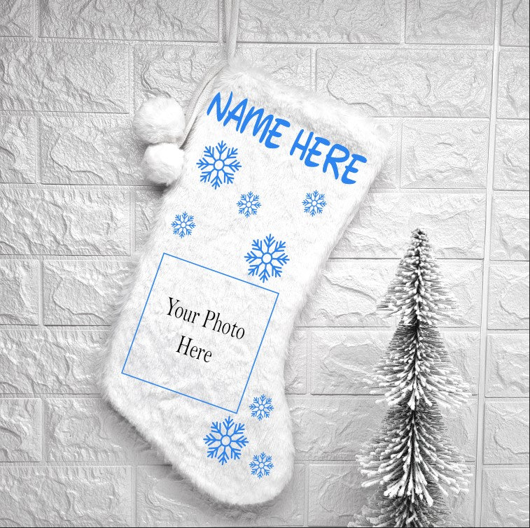 Blue Custom Image Stocking