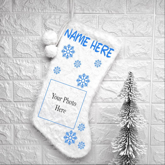 Blue Custom Image Stocking