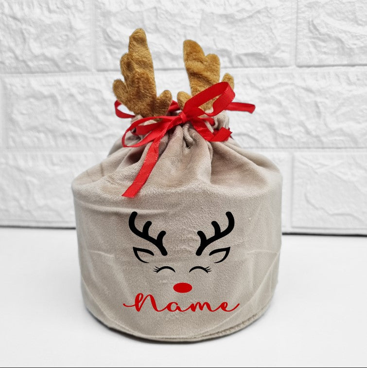 Mini Reindeer Stocking (Face)