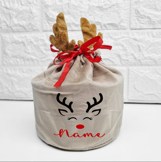 Mini Reindeer Stocking (Face)