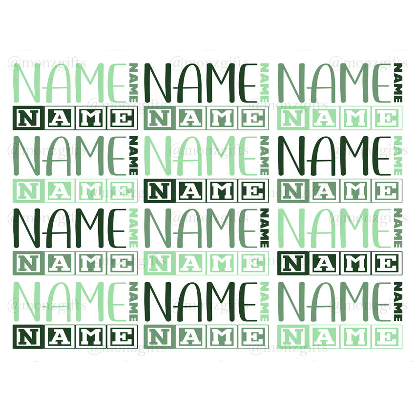 Green Name Blanket