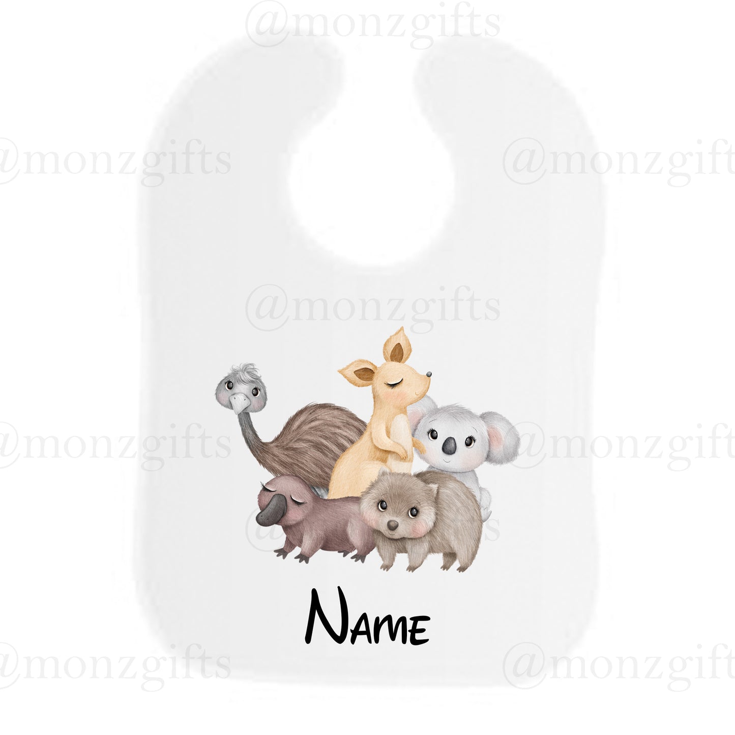 Native Australian Animal Bib