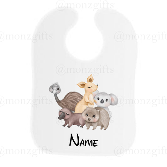 Native Australian Animal Bib