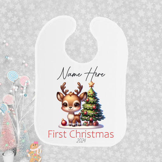 Reindeer & Tree Bib